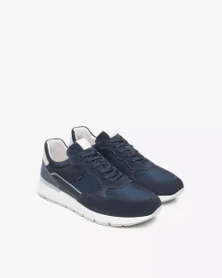 Nero Giardini Sneakers Uomo in Pelle, Camoscio e Tela Discount