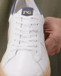 Nero Giardini Sneakers Uomo in Pelle e Camoscio Bianco Best