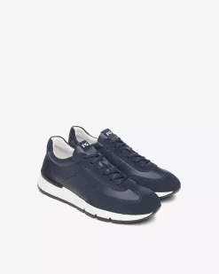 Nero Giardini Sneakers Uomo in Pelle e Camoscio Discount