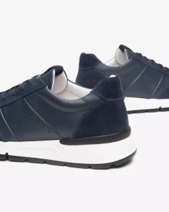 Nero Giardini Sneakers Uomo in Pelle e Camoscio Discount