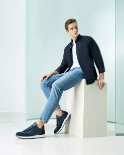 Nero Giardini Sneakers Uomo in Pelle e Camoscio Discount