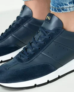 Nero Giardini Sneakers Uomo in Pelle e Camoscio Discount