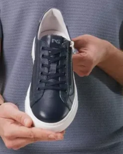 Nero Giardini Sneakers Uomo in Pelle e Camoscio Outlet