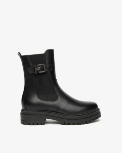 Nero Giardini Stivaletti Chelsea Donna in Pelle Nero Discount