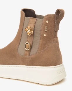 Nero Giardini Stivaletti Chelsea Donna in Suede Discount