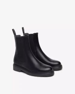 Nero Giardini Stivaletti Chelsea Donna in Pelle Nero Online