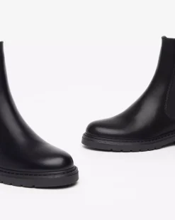 Nero Giardini Stivaletti Chelsea Donna in Pelle Nero Online