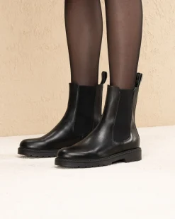 Nero Giardini Stivaletti Chelsea Donna in Pelle Nero Online