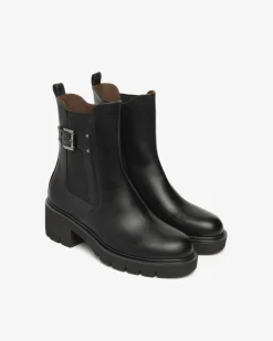 Nero Giardini Stivaletti Chelsea Donna in Pelle Nero Online