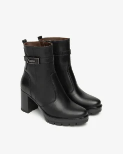 Nero Giardini Stivaletti Donna in Pelle Nero Sale