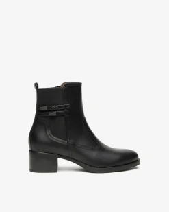 Nero Giardini Stivaletti Donna in Pelle e Tessuto Nero Best
