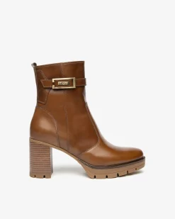 Nero Giardini Stivaletti Donna in Pelle Marrone Outlet