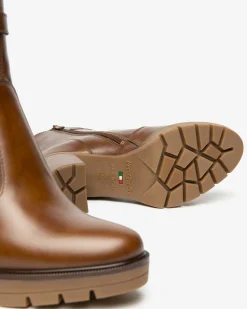 Nero Giardini Stivaletti Donna in Pelle Marrone Outlet