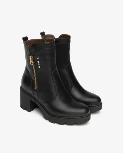 Nero Giardini Stivaletti Donna in Pelle Nero Sale