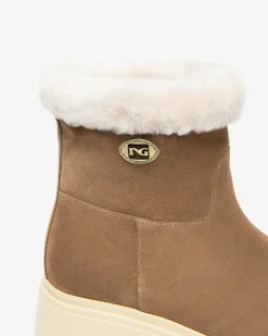 Nero Giardini Stivaletti Donna in Suede Marrone Clearance