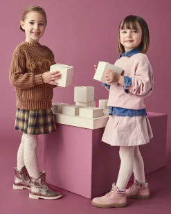 Nero Giardini Stivaletti Junior da Bambina in Camoscio e Pelle Best