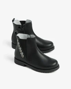 Nero Giardini Stivaletti Junior da Bambina in Pelle Hot