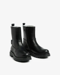 Nero Giardini Stivaletti Teen da Ragazza in Pelle Nero Clearance