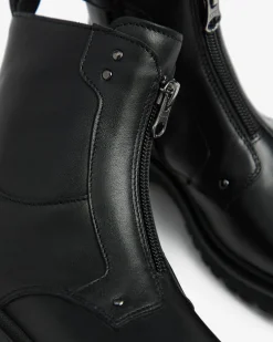 Nero Giardini Stivaletti Teen da Ragazza in Pelle Nero Outlet