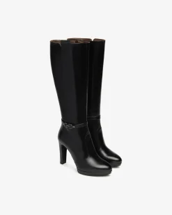 Nero Giardini Stivali Donna in Pelle Nero Clearance