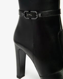 Nero Giardini Stivali Donna in Pelle Nero Clearance