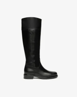 Nero Giardini Stivali Donna in Pelle Nero Hot