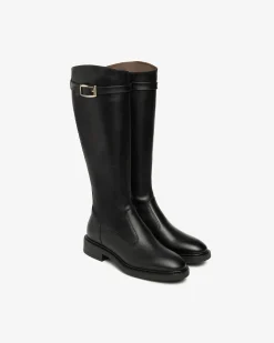 Nero Giardini Stivali Donna in Pelle Nero Online