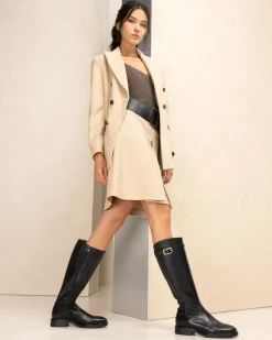Nero Giardini Stivali Donna in Pelle Nero Online