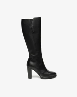 Nero Giardini Stivali Donna in Pelle Nero