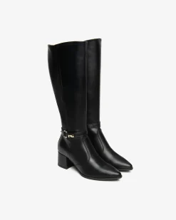 Nero Giardini Stivali Donna in Pelle Nero Outlet