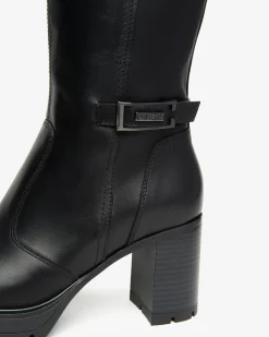Nero Giardini Stivali Donna in Pelle Nero Sale
