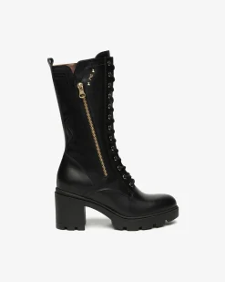 Nero Giardini Stivali Donna in Pelle Nero Hot