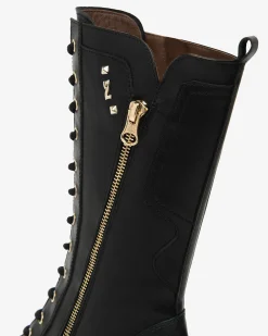 Nero Giardini Stivali Donna in Pelle Nero Hot