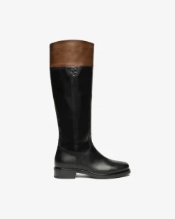 Nero Giardini Stivali Donna in Pelle Nero