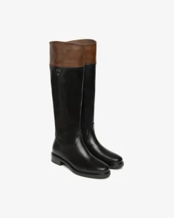 Nero Giardini Stivali Donna in Pelle Nero