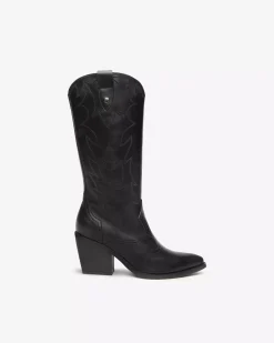 Nero Giardini Stivali Donna in Pelle Nero Sale