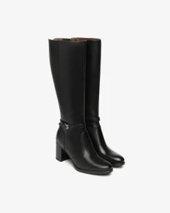 Nero Giardini Stivali Donna in Pelle Nero Outlet