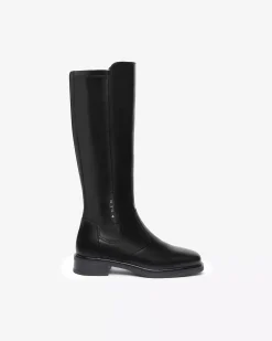 Nero Giardini Stivali Donna in Pelle e Materiale Tecnico Nero