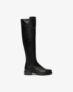 Nero Giardini Stivali Donna in Pelle e Materiale Tecnico Nero Outlet