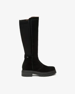 Nero Giardini Stivali Donna in Suede e Materiale Tecnico