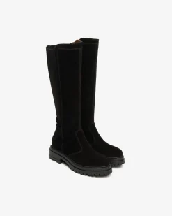 Nero Giardini Stivali Donna in Suede e Materiale Tecnico