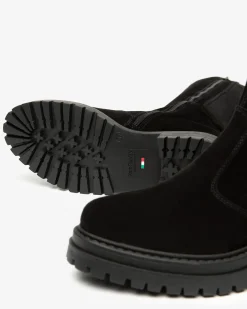 Nero Giardini Stivali Donna in Suede e Materiale Tecnico