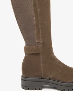 Nero Giardini Stivali Donna in Suede e Materiale Tecnico