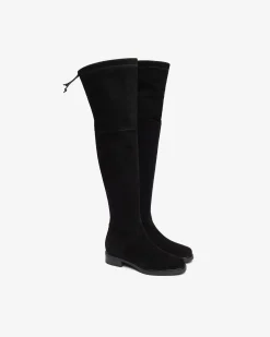Nero Giardini Stivali Donna in Suede e Pelle Nero New