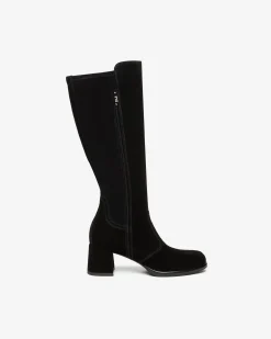 Nero Giardini Stivali Donna in Suede e Materiale Tecnico