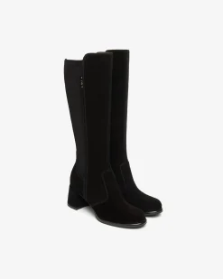 Nero Giardini Stivali Donna in Suede e Materiale Tecnico