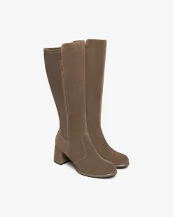 Nero Giardini Stivali Donna in Suede e Materiale Tecnico