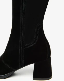 Nero Giardini Stivali Donna in Suede e Materiale Tecnico