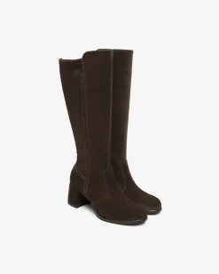 Nero Giardini Stivali Donna in Suede e Materiale Tecnico