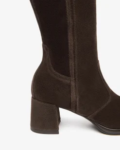 Nero Giardini Stivali Donna in Suede e Materiale Tecnico